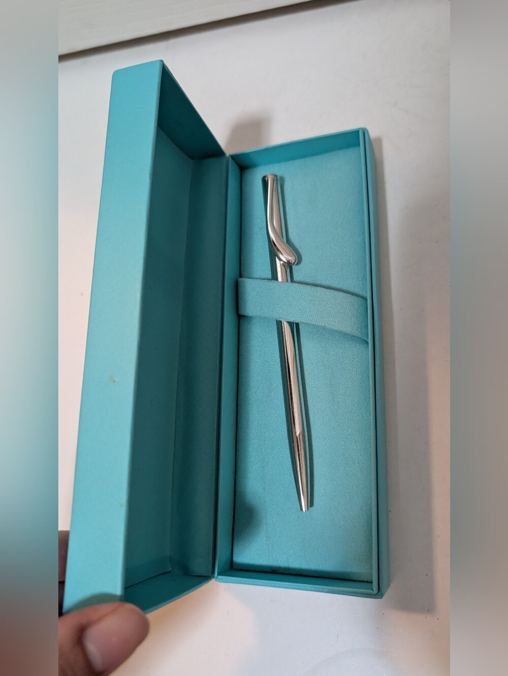 Tiffany & Co Elsa Peretti Teardrop Twist Sterling Silver 925 Ballpoint Pen NEW